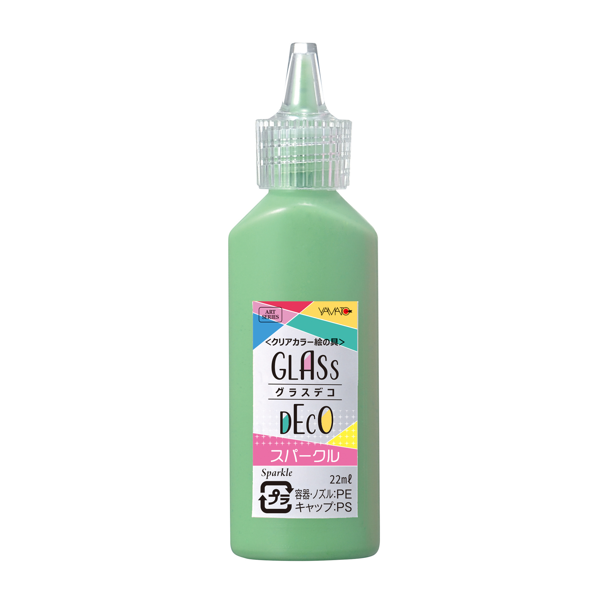 グラスデコ単色22ml<br> スパークル　スパークルグリーン　GDS22H-S3