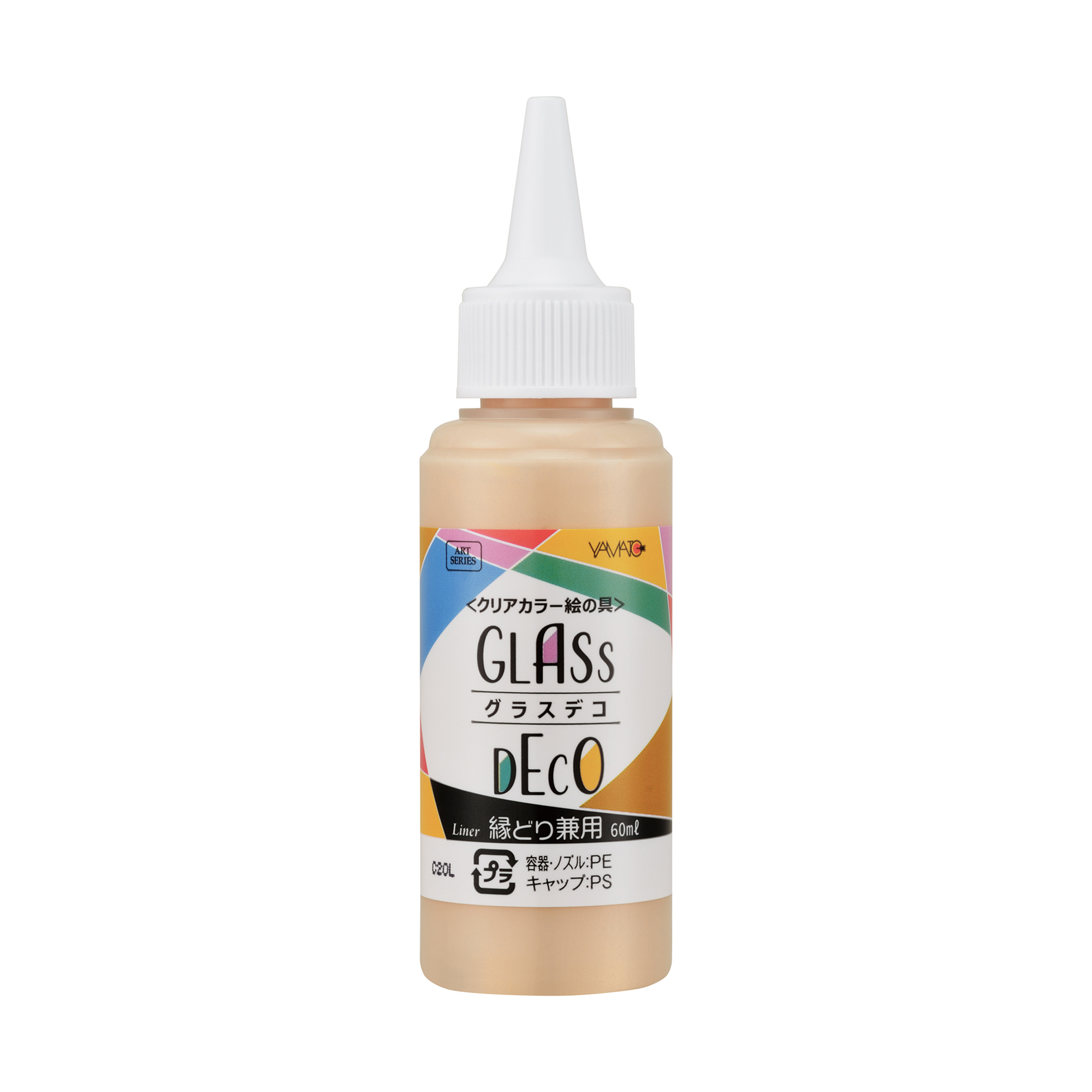 グラスデコ単色60ml<br> スタンダード　縁どり兼用ゴールド　GDS60H-CG